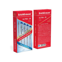 Ручка ErichKrause шариковая Ультра-10 Классика 0,5, технология суперскольжения, цвет чернил синий 13873