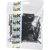 Дюбель хомут IEK 5х8 мм, нейлон, черный, 100 шт. UHH36-5-8-100