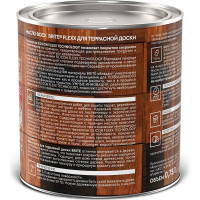 Масло-воск для террасной доски BRITE FLEXX  бесцветное, банка 0.75 л, 212475