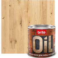 Масло-воск для террасной доски BRITE FLEXX  бесцветное, банка 0.75 л, 212475
