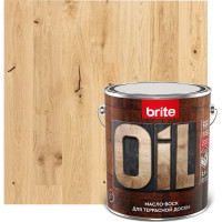 Масло-воск для террасной доски BRITE FLEXX  бесцветное, банка 2.5 л, 212476