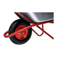 Строительная усиленная 1-колесная тачка МастерАлмаз красная, 110 л, колесо 400 мм 10506268