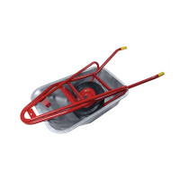 Строительная усиленная 1-колесная тачка МастерАлмаз красная, 110 л, колесо 400 мм 10506268