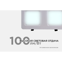 Светодиодный встраиваемый светильник Apeyron Грильято, 18Вт, 1800Лм, 6500К, 120х240х27мм. 42-016