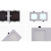 Светодиодный встраиваемый светильник Apeyron Грильято, 18Вт, 1800Лм, 6500К, 120х240х27мм. 42-016