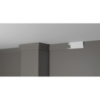 Стеновой молдинг Decor-Dizayn ударопрочный влагостойкий под покраску 45Х15Х2000 мм DD625