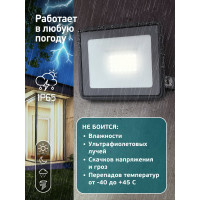 Прожектор светодиодный уличный ЭРА LPR-023-0-40K-020 20Вт 4000K IP65 Б0052030