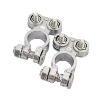 Клеммы для АКБ General Technologies 2 шт + - в блистере под планку алюминиевый сплав GT-BT04