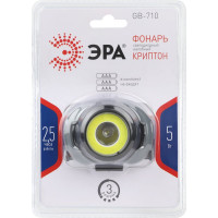 Налобный светодиодный фонарь ЭРА GB-710 Криптон, на батарейках, 3 режима, 5 Вт, СОВ, 3хААА Б0052752