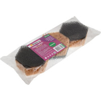 Универсальная губка PATERRA СУПЕР с ретикулированным пенополиуретаном, 6-тигранник малый, 3 шт 406-177