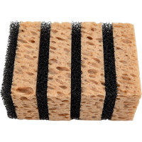 Универсальная губка PATERRA СУПЕР с ретикулированным пенополиуретаном, 10x6х3.6 см, 4 шт 406-176