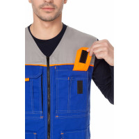 Жилет СОЮЗСПЕЦОДЕЖДА Профессионал василек/светло-серый, р. 52-54, рост 182-188 2000000161587