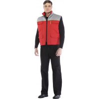 Утепленный жилет СОЮЗСПЕЦОДЕЖДА Профессионал красный/светло-серый, р. 52-54, рост 170-176 2200000087218