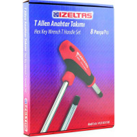 Набор шестигранных Т-образных ключей IZELTAS 8 предметов 4920008108