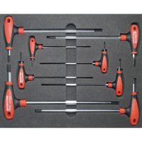 Набор шестигранных Т-образных ключей IZELTAS 8 предметов 4920008108