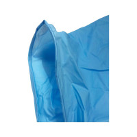 Нитриловые перчатки с текстурированными пальцами Puretech Neutrino 24 см, М, голубые, 50пар G1052