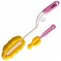 Набор губок-ершиков для мытья бутылочек и соски МУЛЬТИДОМ 2 шт. 2 цвета VL90-130