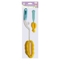 Набор губок-ершиков для мытья бутылочек и соски МУЛЬТИДОМ 2 шт. 2 цвета VL90-130