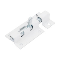 Прямоугольная задвижка Левша ШП-40 белый/цинк У1-2649.БЦ