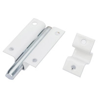 Прямоугольная задвижка Левша ШП-40 белый/цинк У1-2649.БЦ