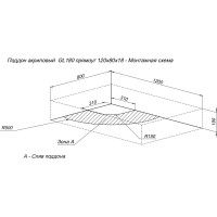 Душевой поддон Aquanet GL180 120x80 00265565