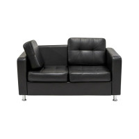 Диван Мягкий офис Офис Классик с механизмом двухместный черный ОК203ЧН_MH