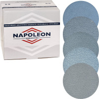 Набор шлифовальных кругов на липучке PROFESSIONAL 50 шт, 125 мм, P320-800, без отверстий NAPOLEON NPF-FINE-PRO-125-0