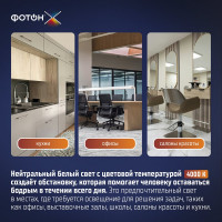 Светодиодная лампа ФОТОН филаментная LED FL P45-C 7Вт E14 4000K, белый свет, 24001