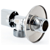 Угловой шаровой кран для бытовой техники PROFACTOR PF CHROME н/н 1/2 дюйма х 1/2 дюйма PF BAV 357