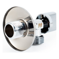 Угловой шаровой кран для бытовой техники PROFACTOR PF CHROME н/н 1/2 дюйма х 1/2 дюйма PF BAV 357