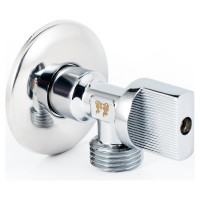 Угловой шаровой кран для бытовой техники PROFACTOR PF CHROME н/н 1/2 дюйма х 1/2 дюйма PF BAV 357