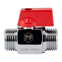 Шаровой кран PROFACTOR PF CHROME MINI для бытовой техники н/н 1/2 PF BMV 353