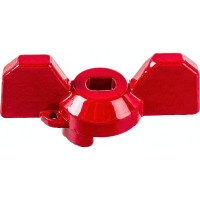 Рукоятка для шарового крана PROFACTOR PF STANDARD бабочка, красный/синий пара 1" PF FBV 2525WH