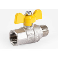 Шаровой кран для газа PROFACTOR PF GAS ручка бабочка, в/н 1/2 дюйма PF GBV 336