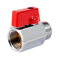 Шаровой кран PROFACTOR PF CHROME MINI для бытовой техники в/н 1/2 PF BMV 352