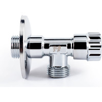 Угловой вентиль для бытовой техники PROFACTOR PF CHROME н/н 1/2 дюйма х 1/2 дюйма PF BAV 362