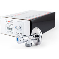 Угловой вентиль для бытовой техники PROFACTOR PF CHROME н/н 1/2 дюйма х 1/2 дюйма PF BAV 362