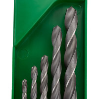 Набор сверл по металлу Р6М5 5 шт, 4-10 мм Резолюкс 26405