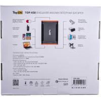 Внешний аккумулятор TopOn 48000mAh Type-C PD 60W, USB1 QC3.0, USB2 12W, TOP-X50