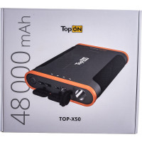 Внешний аккумулятор TopOn 48000mAh Type-C PD 60W, USB1 QC3.0, USB2 12W, TOP-X50