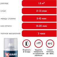 Акриловая глянцевая эмаль KERRY белая KR-013