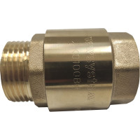 Обратный клапан WWSYSTEM пружинный муфтовый, 1" с металлическим затвором К0100ВН