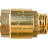 Обратный клапан WWSYSTEM пружинный муфтовый, 1" с металлическим затвором К0100ВН