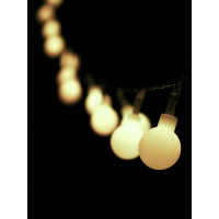 Светодиодная гирлянда КОСМОС 30 светодиодов, шарики белые 1см, 4.5 м, 8 режимов KOC_GIR30LEDBALL_W