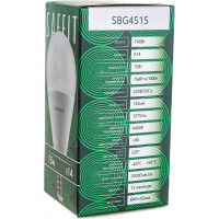 Светодиодная лампа SAFFIT SBG4515 Шарик E14 15W 6400K 55211