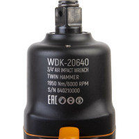 Пневматический ударный гайковерт WIEDERKRAFT  3/4", 1950 Нм, 6000 об/мин WDK-20640