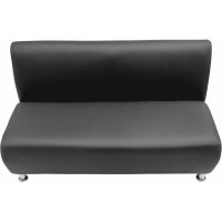 Секция дивана Мягкий офис Классик двухместная черная КЛ601ЧН