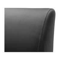 Секция дивана Мягкий офис Классик двухместная черная КЛ601ЧН