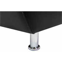 Секция дивана Мягкий офис Классик двухместная черная КЛ601ЧН