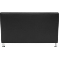 Секция дивана Мягкий офис Классик двухместная черная КЛ601ЧН
